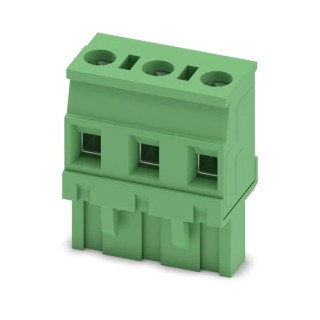 Phoenix Contact GMVSTBR 2.5/3-ST-7.62 Series Pluggable Terminal Block, 3-Contact, 7.62 mm Pitch, 1 Row, 12A 1832536