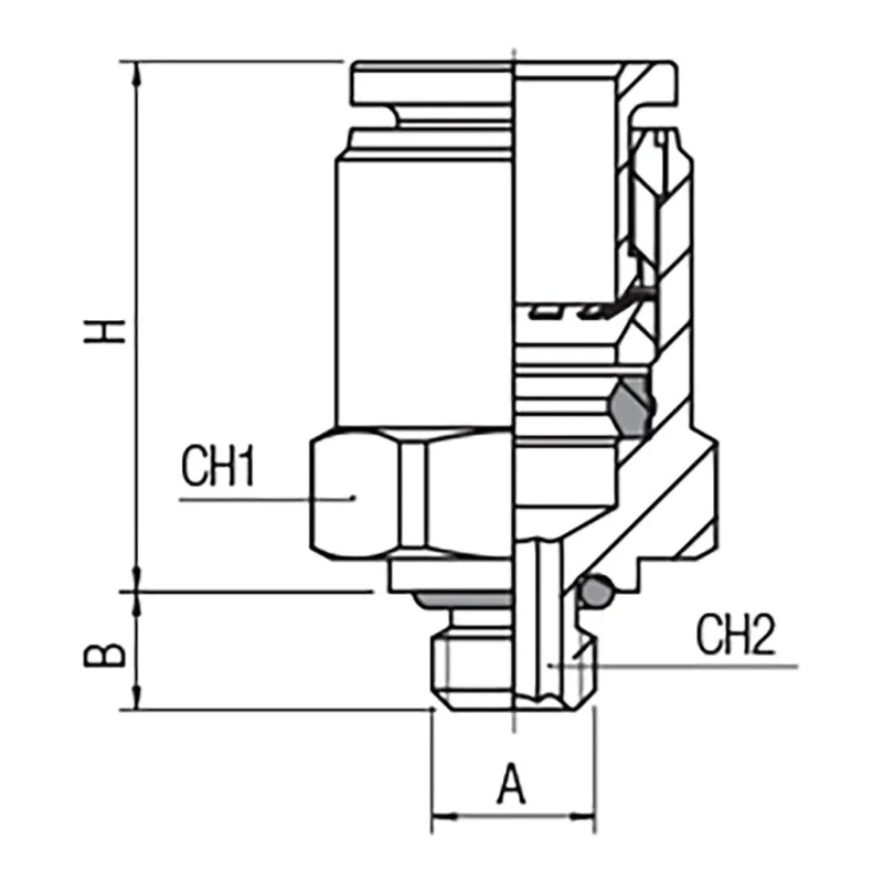 RS PRO Pneumatic Fitting 3mm Push-in Male Brass, M5 Thread, Nickel Finish 176-1398