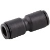 RS PRO Technopolymer Pneumatic Fitting, Straight Tube-to-Tube Adaptor, Push-In, 6 mm, 20 bar, -20°C to 80°C, Nickel 176-1406