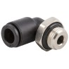RS PRO Pneumatic Fitting 4mm Push-in Male R 1/4 in Technopolymer Nickel Finish 176-1414