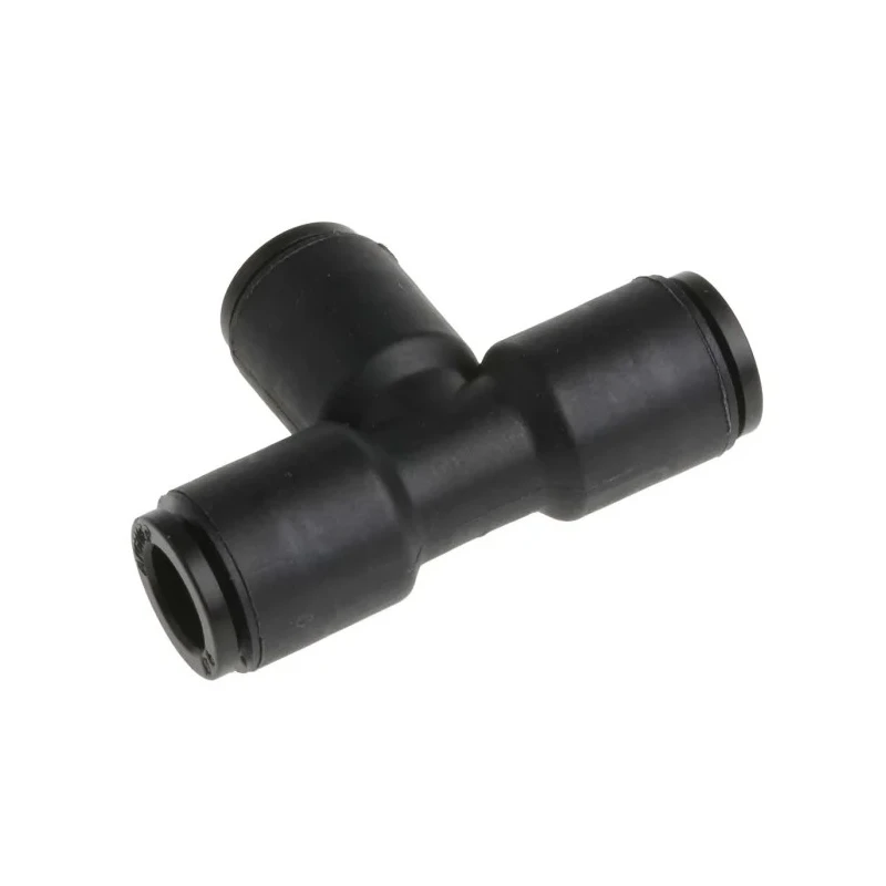 RS PRO Technopolymer Pneumatic Tee Fitting, Push-in, 6 mm, 20 Bar, -20°C to 80°C, Nickel Finish 176-1422