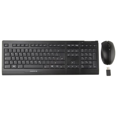 Cherry Wireless Keyboard & Mouse Set QWERTY, USB, Optical Mouse, NiMH Battery JD-0410DE-2