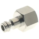 RS PRO Nickel Plated Brass Coupler Nipple, 1/8 in Male ISO 228 Class A, 0.13in Hose Barb, 12 Bar, 80°C 176-1946