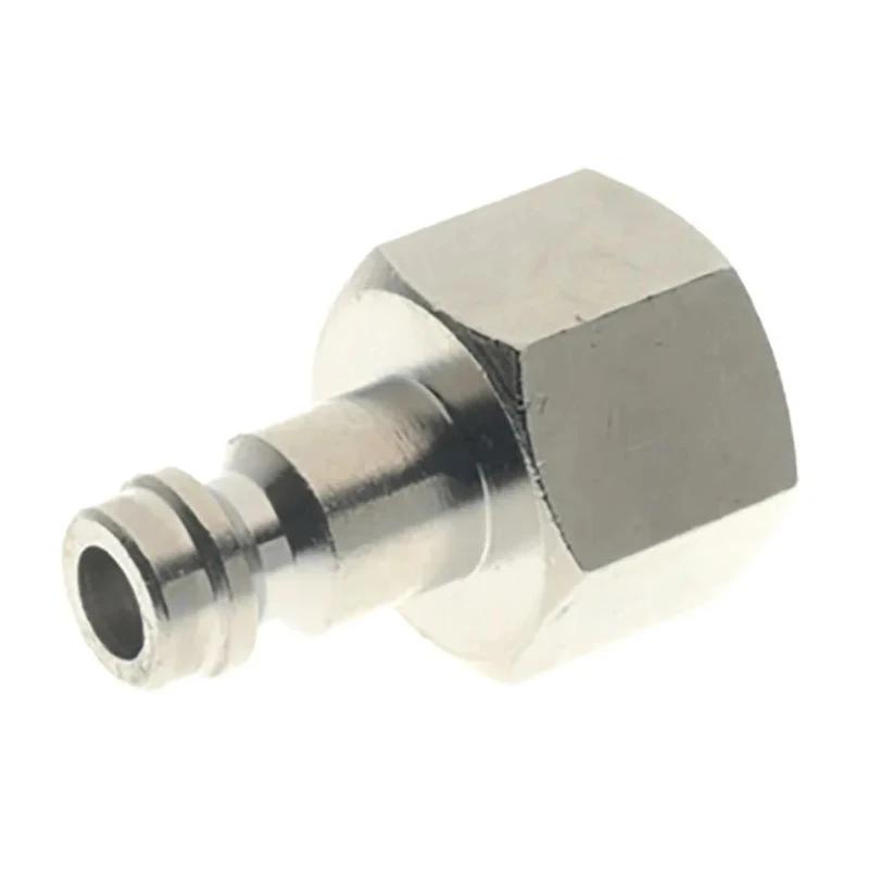 RS PRO Nickel Plated Brass Coupler Nipple, 1/8 in Male ISO 228 Class A, 0.13in Hose Barb, 12 Bar, 80°C 176-1946