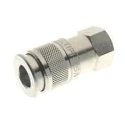 RS PRO Nickel Plated Brass Quick Air Coupling 1/2 in Female BSP 12mm, Maximum Operating Pressure 16 bar, 176-1938