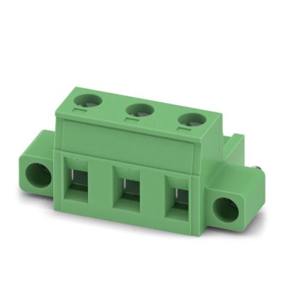 Phoenix Contact Pluggable Terminal Block, 3-Contact, 7.62 mm Pitch, 1 Row, Screw Connection, Polyamide, Female 1858772