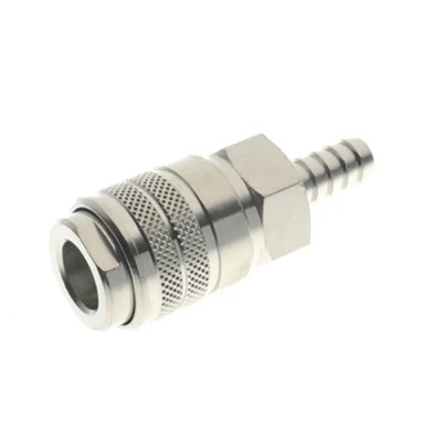RS PRO Nickel Plated Brass Quick Air Coupling Male ISO 228 Class A, Hose Barb 8mm 16 bar 80°C 176-1923