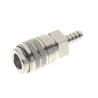 RS PRO Nickel Plated Brass Quick Air Coupling Male ISO 228 Class A, Hose Barb 8mm 16 bar 80°C 176-1923