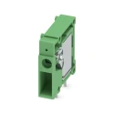Phoenix Contact FRONT 4-H-6.35 Series Straight Wave Soldering Mount PCB Terminal Block, 1 Contact, 32A, 320V, 6.35mm 1703050