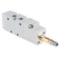 RS PRO Pneumatic Solenoid Valve 5/2 Monostable Solenoid Aluminium Body, G 1/8 in Port, 10 bar, 2W, 01V Series 176-2115