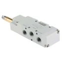 RS PRO Pneumatic Solenoid Valve 5/2 Monostable Solenoid Aluminium Body, G 1/8 in Port, 10 bar, 2W, 01V Series 176-2115