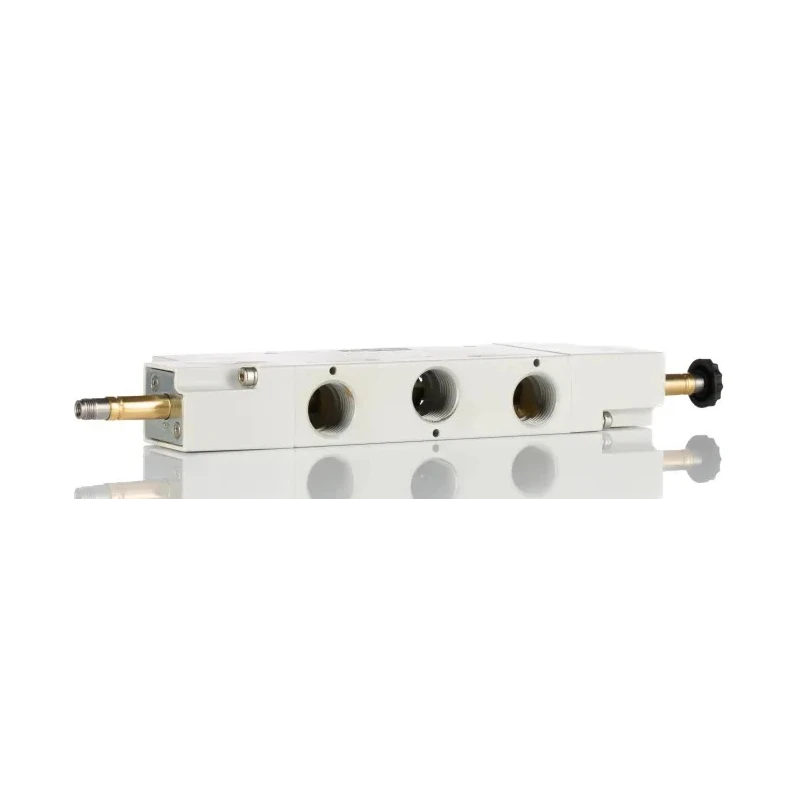 RS PRO Pneumatic Solenoid Valve 1/2 Inch Port, 5/3 PC, G Thread, Aluminium Body, 10 Bar, Single Solenoid, Model 176-2124