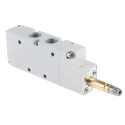 RS PRO Pneumatic Solenoid Valve 5/2 Monostable Solenoid, G 01V Series, 1/4 in Port Size, Aluminium Body 176-2132