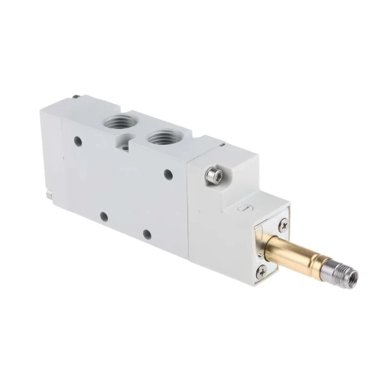 RS PRO Pneumatic Solenoid Valve 5/2 Monostable Solenoid, G 01V Series, 1/4 in Port Size, Aluminium Body 176-2132