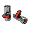 RS PRO Handle Micro Valve GHILUX 6400 Series, Brass, R 3/8 Port, 20 Bar, Manual, Red Control, Model 176-2140