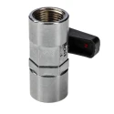 RS PRO Handle Micro Valve GHILUX 6400 Series, Brass, R 3/8 Port, 20 Bar, Manual, Red Control, Model 176-2140