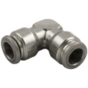 RS PRO Stainless Steel Pneumatic Elbow Fitting, Push-in 8 mm, 90° Angle, Nickel Finish 176-2173