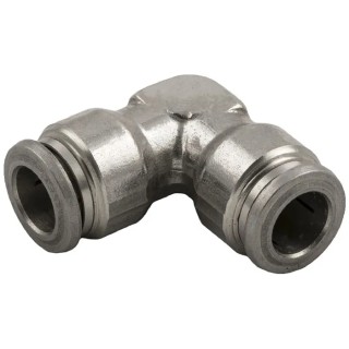 RS PRO Stainless Steel Pneumatic Elbow Fitting, Push-in 8 mm, 90° Angle, Nickel Finish 176-2173