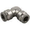 RS PRO Stainless Steel Pneumatic Elbow Fitting, Push-in 8 mm, 90° Angle, Nickel Finish 176-2173