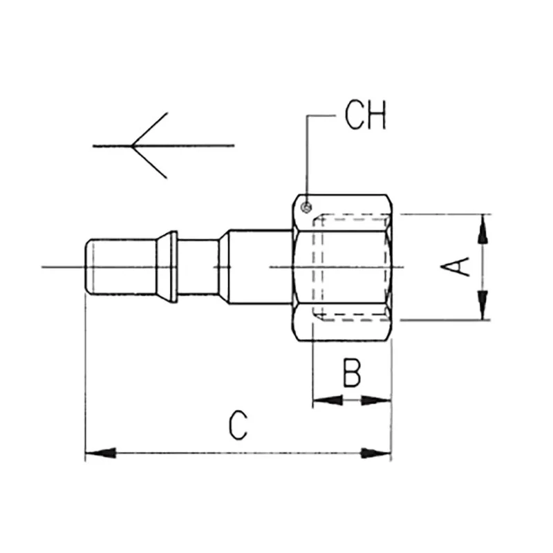 RS PRO Nickel Plated Brass Coupler Nipple 3/8 in Male Thread, 0.38 in Hose Barb, 12 bar, 80°C, 176-1954