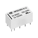 Hongfa Europe GMBH PCB Signal Relay, 24V DC Coil, DPDT, 2A, 250V AC Switching, Gold Plated Contacts HFD2/024-S-D