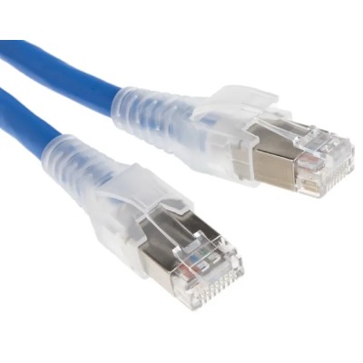 Belden Cat6a Ethernet Cable, 2 m, Shielded, Screened, Low Smoke Zero Halogen, Blue, 72V, CAE4106002M