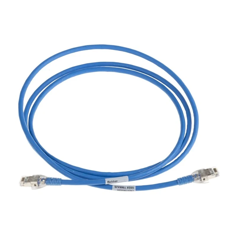 Belden Cat6a Ethernet Cable, 2 m, Shielded, Screened, Low Smoke Zero Halogen, Blue, 72V, CAE4106002M