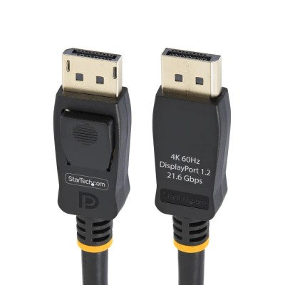 RS PRO DisplayPort Cable 3 m, Male to Male, Polyvinyl Chloride Jacket, 4K Support DISPLPORT10L