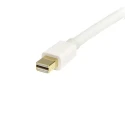 RS PRO Mini DisplayPort to DisplayPort Cable 2m Polyvinyl Chloride White MDP2DPMM2MW
