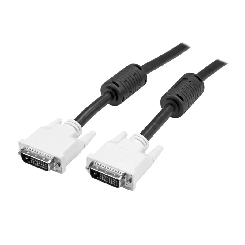 RS PRO Male DVI-D Dual Link to Male DVI-D Cable 5m Polyvinyl Chloride Black DVIDDMM5M