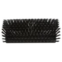 Vikan High-Low Hard Bristle Scrubbing Brush, Black, Polyester, 41mm Bristle Length, Polypropylene Handle, 70479