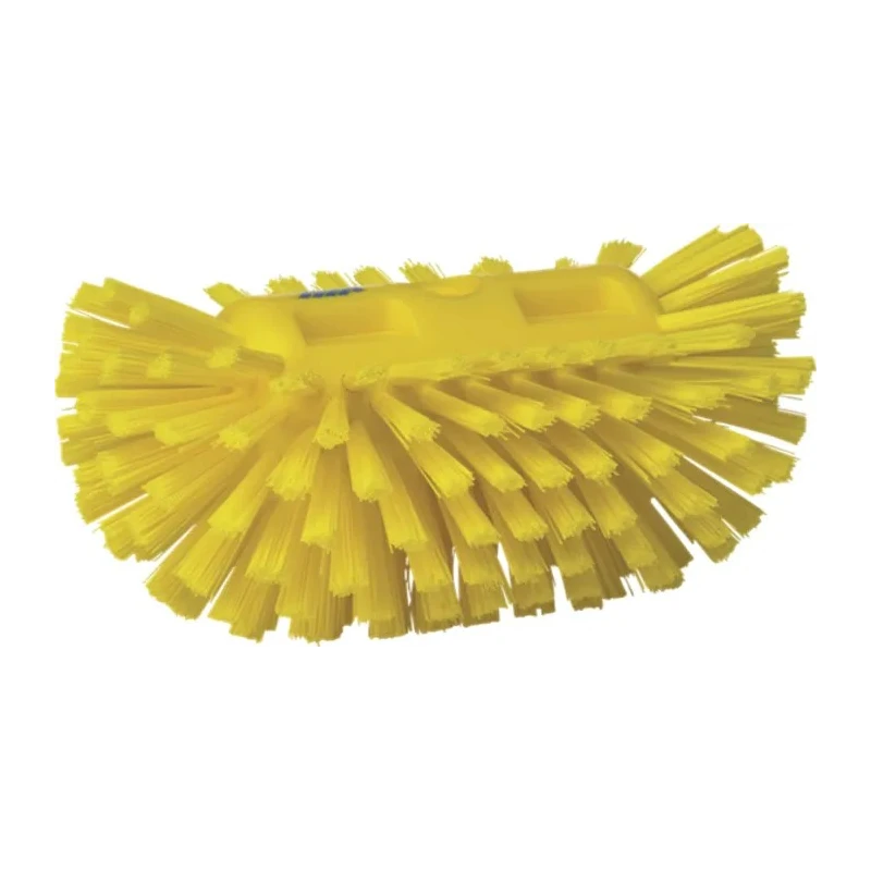 Vikan Hard Bristle Scrubbing Brush, Polyester, Yellow Handle, 40mm Bristle, Tank Brush 70376