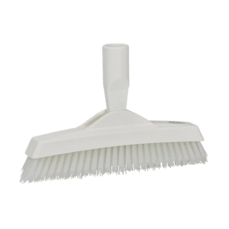 Vikan Hard Bristle White Scrubbing Brush, Polyester, 40mm Bristle Length, Crevice Scrub Brush 70405