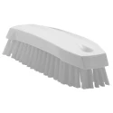 Vikan White Scrubbing Brush 20 mm Bristle Length, Polyester Bristle Material, Compact Hand Size 35875