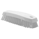 Vikan White Scrubbing Brush 20 mm Bristle Length, Polyester Bristle Material, Compact Hand Size 35875