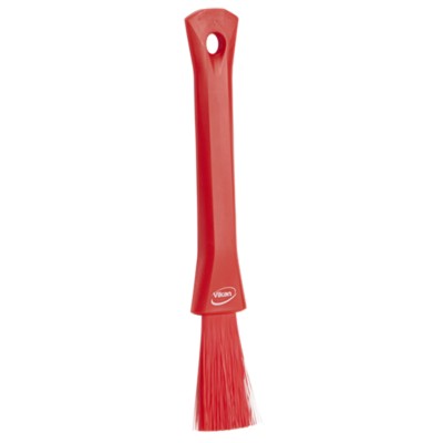 Vikan Red Scrubbing Brush, Polyester Bristles, 57 mm Bristle Length, 5551304