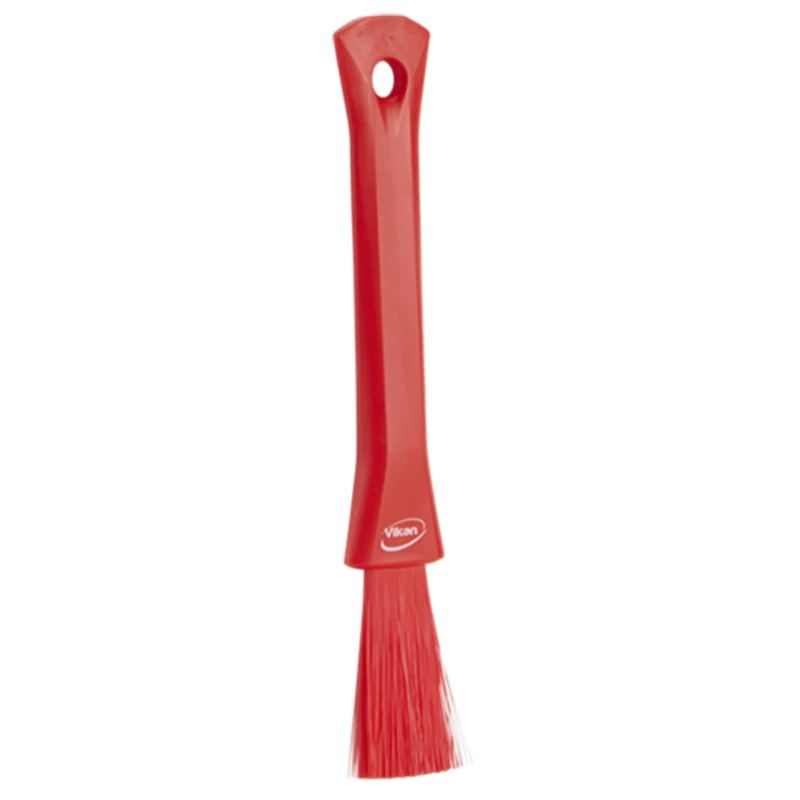 Vikan Red Scrubbing Brush, Polyester Bristles, 57 mm Bristle Length, 5551304