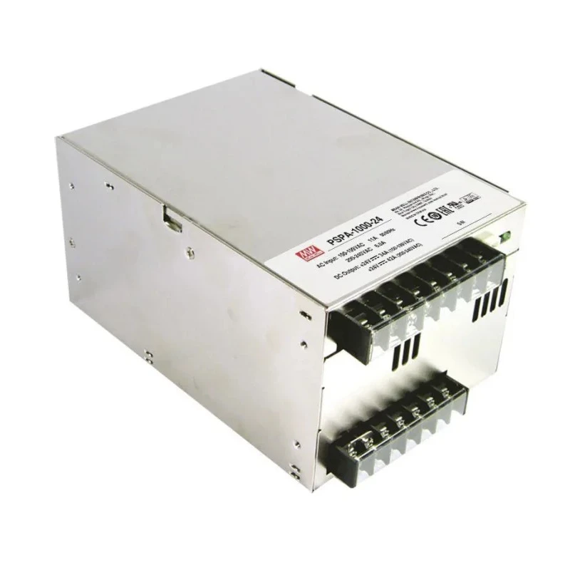 MEAN WELL PSPA-1000-48 Switching Power Supply 48V DC 1.008 kW 21A Chassis Mount Remote Control Functions High Efficiency