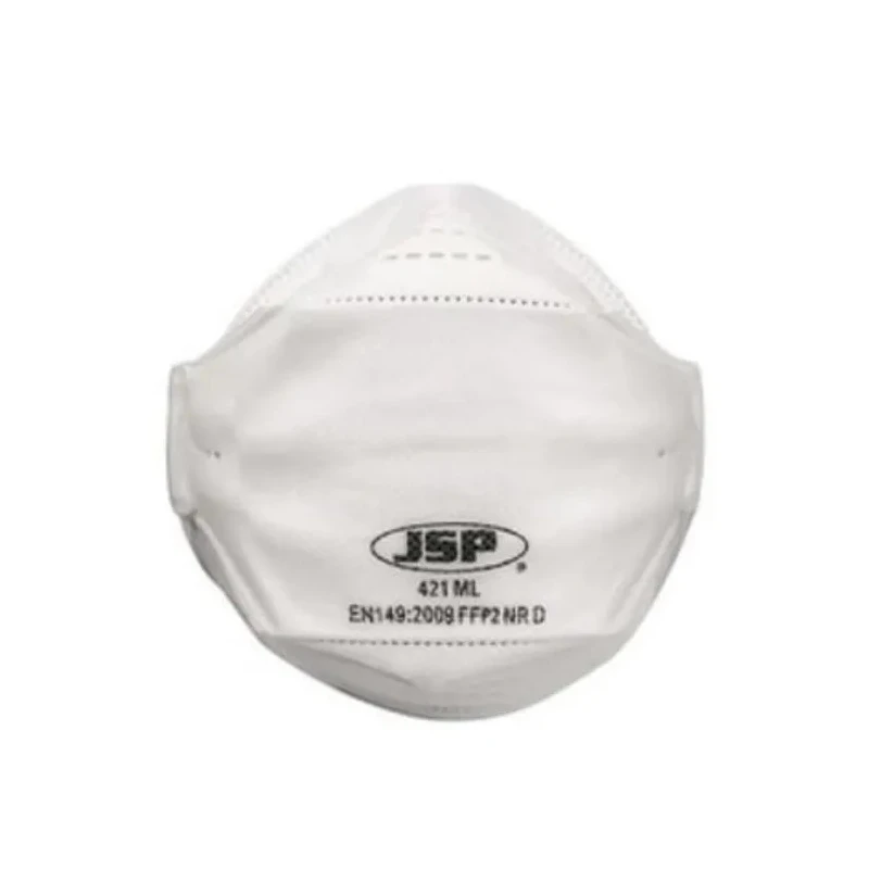 JSP 421ML Series FFP2 Disposable Respirator, Fold Flat Dust Mask, 10 Pack, 