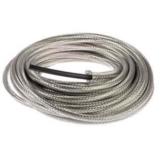 TE Connectivity Expandable Braided Tin Plated Copper Cable Sleeve, Silver, 10m, 8 mm Max Diameter, INSTALITE LWB-101-6.0(10)