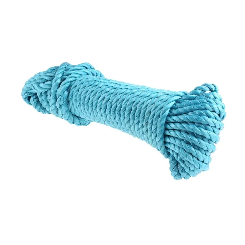 RS PRO Polypropylene Rope 27m, 10mm Diameter, UV-Stabilised, Blue, 3-Strand Fibre 672-992