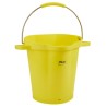 Vikan 20L Plastic Cleaning Bucket with Handle, Yellow, FDA Approved, 56926