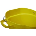 Vikan 20L Plastic Cleaning Bucket with Handle, Yellow, FDA Approved, 56926