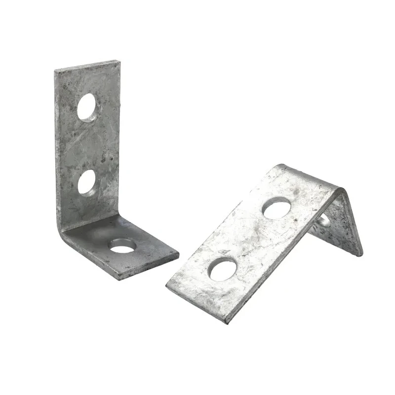 RS PRO Steel Mounting Bracket Galvanised 57mm x 90mm, 3-Hole Angle, 14mm Hole, Model 176-6902