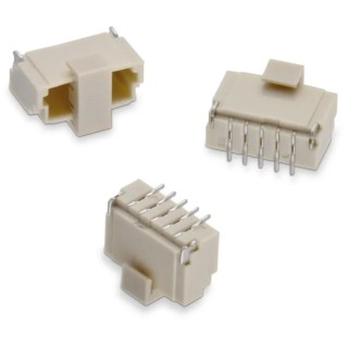 Wurth Elektronik WR-WTB Series Straight Surface PCB Header, 6 Contacts, 1 mm Pitch, Shrouded, Surface Mount, 665306124022