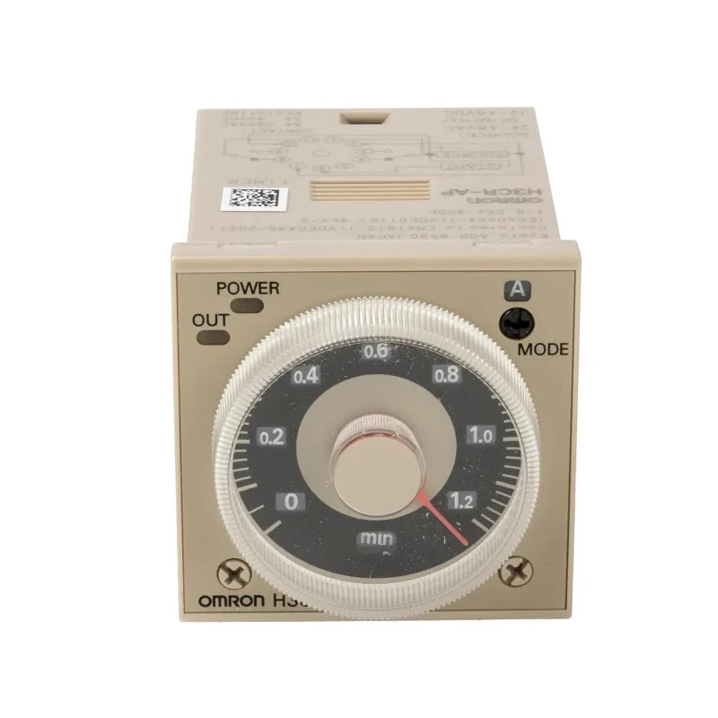 Omron Multifunction DIN Rail Timer Relay , 2-Contact DPDT, 24V AC/48V AC/12–48V DC, 0.05 s–300 h, IP40, Adjustable H3CR