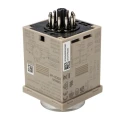 Omron Multifunction DIN Rail Timer Relay , 2-Contact DPDT, 24V AC/48V AC/12–48V DC, 0.05 s–300 h, IP40, Adjustable H3CR