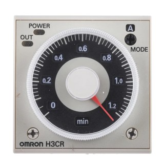 Omron DIN Rail Timer Relay Multifunction, 2-Contact DPDT, AC 100–240V / DC 100–125V, Time Range H3CR-AP AC100-240/DC100-125