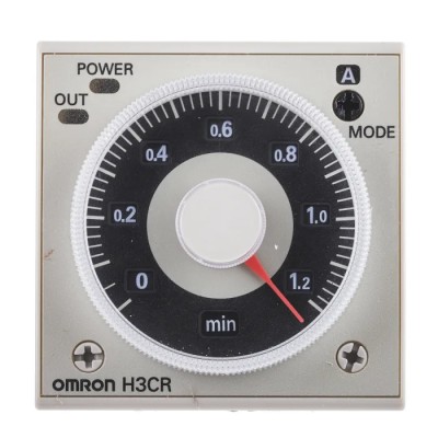 Omron DIN Rail Timer Relay Multifunction, 2-Contact DPDT, AC 100–240V / DC 100–125V, Time Range H3CR-AP AC100-240/DC100-125