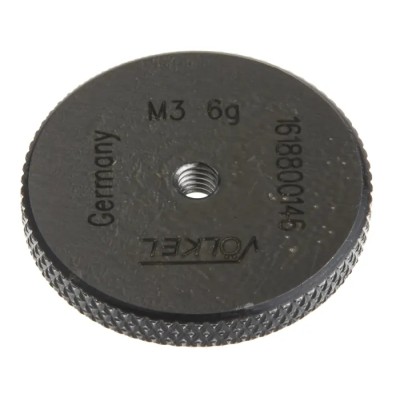 Volkel Ring Gauge M3 x 0.5, Tapered, Metric Pitch 0.5 mm, Model 16188